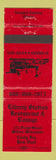 Matchbook Cover - Liberty Station Restaurant Milton WI WEAR