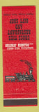 Matchbook Cover - Cross Ties Restaurant and Gift Shop Pigeon Forge TN