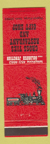 Matchbook Cover - Cross Ties Restaurant and Gift Shop Pigeon Forge TN