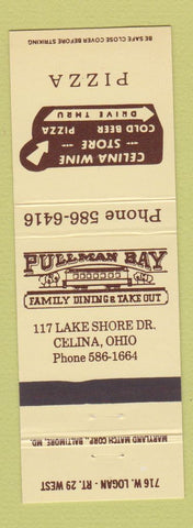 Matchbook Cover - Celina Wine Store Pizza Celina OH