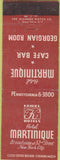 Matchbook Cover - Hotel Martinique New York City