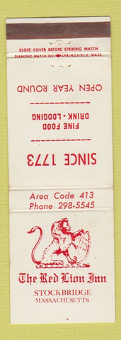 Matchbook Cover - Red Lion Inn Stockbridge MA