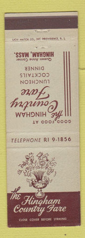 Matchbook Cover - Hingham Country Fare MA