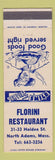 Matchbook Cover - Florini Restaurant North Adams MA