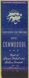 Matchbook Cover - Hotel Commodore New York City