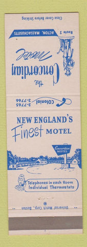 Matchbook Cover - Concordian Motel Acton MA