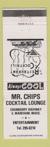 Matchbook Cover - Mr. Chips Cocktail Lounge East Wareham MA