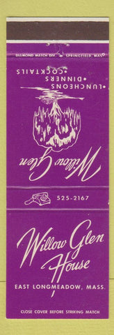 Matchbook Cover - Willow Glen House East Longmeadow MA