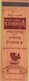 Matchbook Cover - Woodstock Hotel New York City
