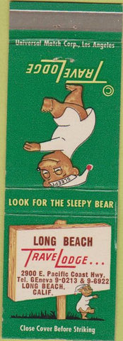 Matchbook Cover - Travel Lodge Motel Long Beach CA