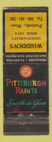 Matchbook Cover - Pittsburgh Paints Whidden's Peabody MA WEAR