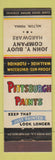 Matchbook Cover - Pittsburgh Paints John Buoy Hardware Milton PA