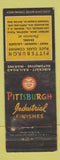 Matchbook Cover - Pittsburgh Paints Finishes Plate Glass Detroit Houston WEAR