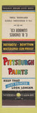 Matchbook Cover - Pittsburgh Paints EB Endres Lumber Huntingdon PA