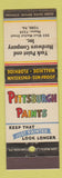 Matchbook Cover - Pittsburgh Paints York Paint Hardware PA