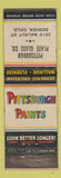 Matchbook Cover - Pittsburgh Paints Plate Glass Denver Colorado WEAR
