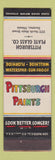 Matchbook Cover - Pittsburgh Paints Plate Glass Decatur IL