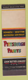 Matchbook Cover - Pittsburgh Paints NO DEALER