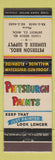 Matchbook Cover - Pittsburgh Paints Peterson Bros Lumber Detroit MI