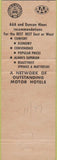 Matchbook Cover - Travel Lodge Motel Townhouse Oakland CA