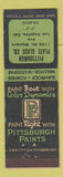 Matchbook Cover - Pittsburgh Paints Plate Glass Los Angeles CA