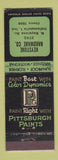 Matchbook Cover - Pittsburgh Paints Keystone Hardware Indianapolis IN