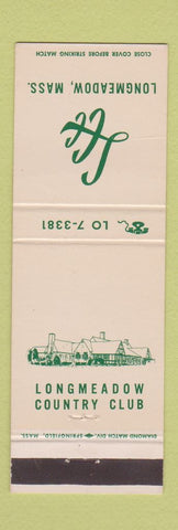Matchbook Cover - Longmeadow Country Club MA