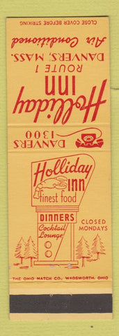 Matchbook Cover - Holiday Inn Danvers MA