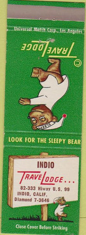 Matchbook Cover - Travel Lodge Motel Indio CA