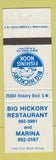 Matchbook Cover - Big Hickory Restaurant Fishing Nook Bonita Beach FL