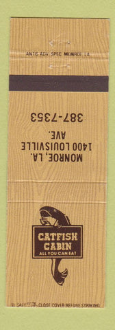 Matchbook Cover - Catfish Cabin Restaurant Monroe LA