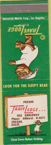 Matchbook Cover - Travel Lodge Motel Fresno CA
