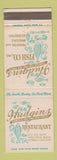 Matchbook Cover - Hudgins Seafood Restaurant West Palm Beach FL