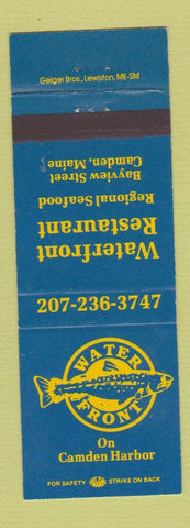 Matchbook Cover - Water Front Restaurant Camden ME