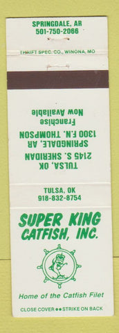 Matchbook Cover - Super King Catfish Springdale AR