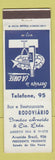 Matchbook Cover - Bar e Restaurante Rodoviario Avenida Brazil