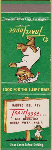 Matchbook Cover - Travel Lodge Motel Chula Vista CA