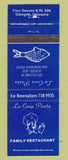 Matchbook Cover - La Casa Pasta Restaurant Glasgow DE