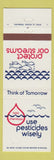 Matchbook Cover - Use Pesticides Wisely Protrect Streams