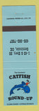 Matchbook Cover - Catfish Round Up Kinslow's Seminole OK