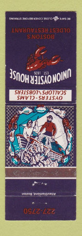 Matchbook Cover - Union Oyster House Boston MA