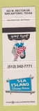 Matchbook Cover - Sea Island Shrimp House San Antonio TX Jolly Jack