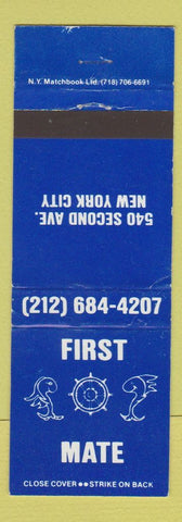 Matchbook Cover - First Mate New York City WEAR