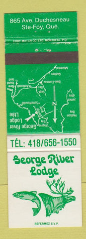 Matchbook Cover - George River Lodge Ste Foy QC