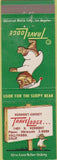 Matchbook Cover - Travel Lodge Motel Vermont Sunset Hollywood CA