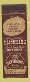Matchbook Cover - Fettrow's Restaurant Cloverleaf OH Harrisburg PA