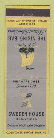 Matchbook Cover - Sweden House Chicago IL