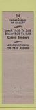 Matchbook Cover - Sweden House Chicago IL