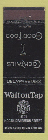 Matchbook Cover - Walton Tap Chicago IL