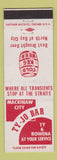 Matchbook Cover - Ty Jo Bar Mackinaw City MI